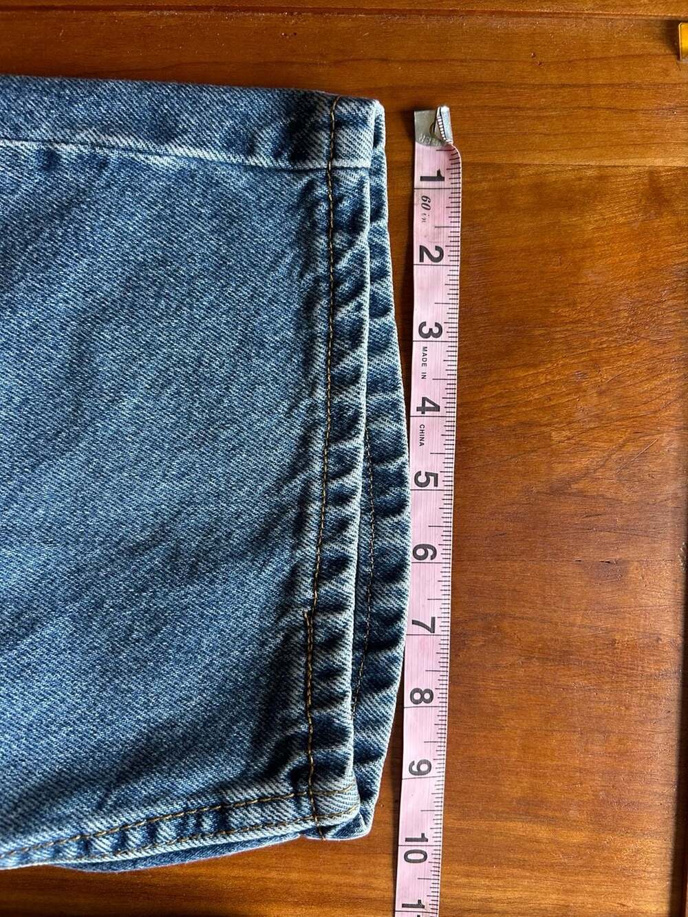 Levi's 505 Regular Fit Denim Jean Shorts Blue Size 32 - Picture 8 of 9